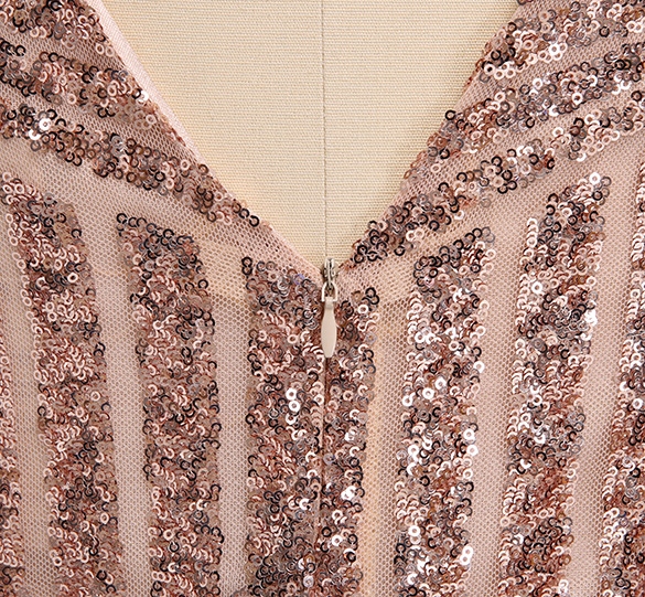 002 Společenské minišaty třpytivé s flitry černé