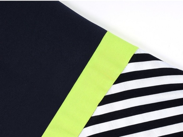 Dámské šaty modré proužkované