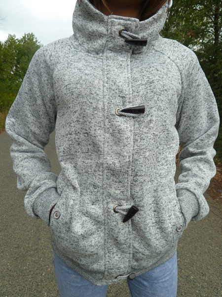 Dámská sportovní bunda světle šedá