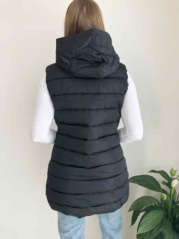 Dámská vesta pro plnoštíhlé černá Rainbow vel.3XL