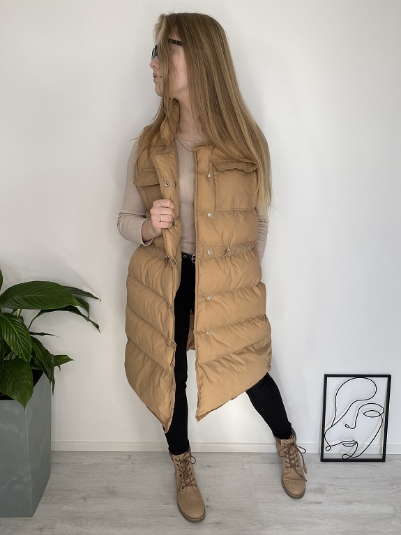 Dámská dlouhá vesta Camel II