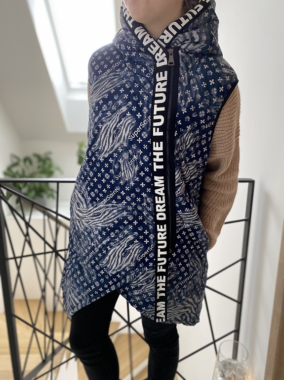 Dámská jarní vesta modrá UNI