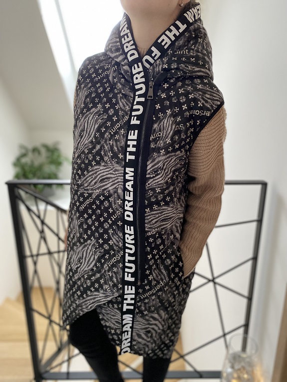 Dámská jarní vesta černá UNI