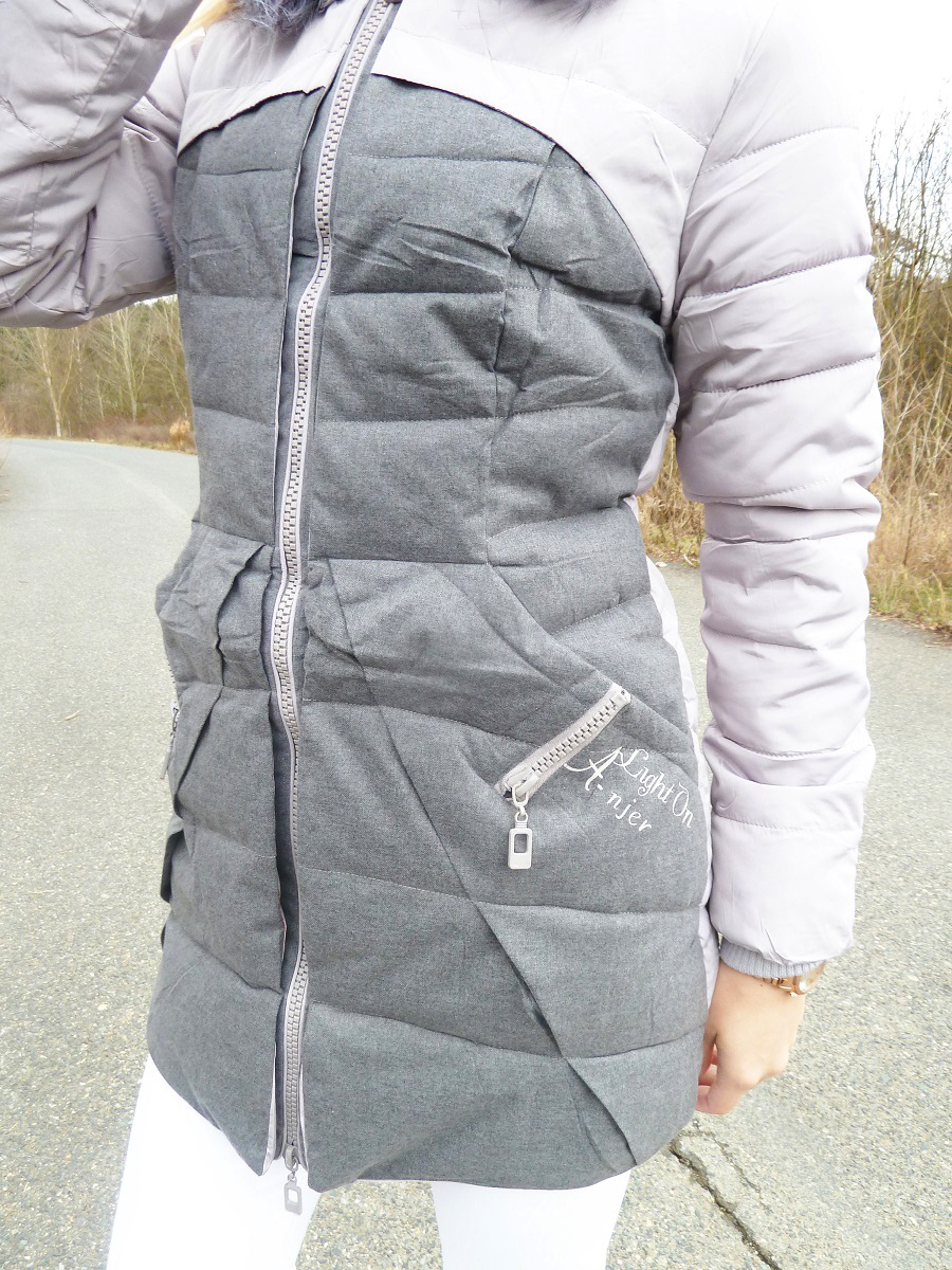 Dívčí zimní bunda šedá vel.XS/S