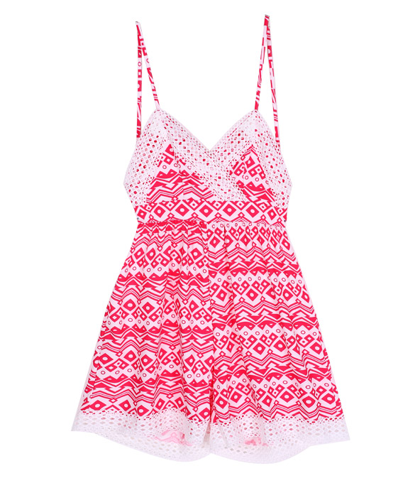 Dámský overal na ramínka červený