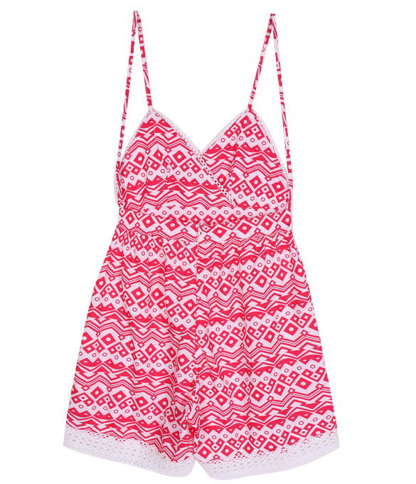 Dámský overal na ramínka červený