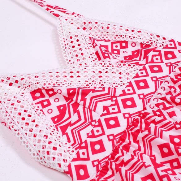 Dámský overal na ramínka červený