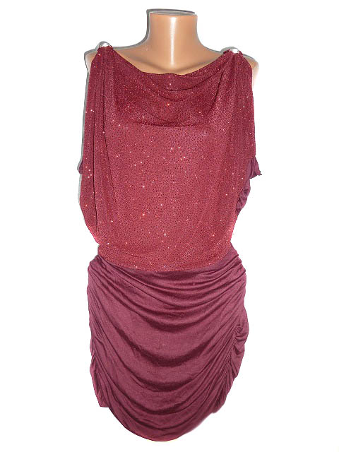 Plesové šaty - červené/vínové