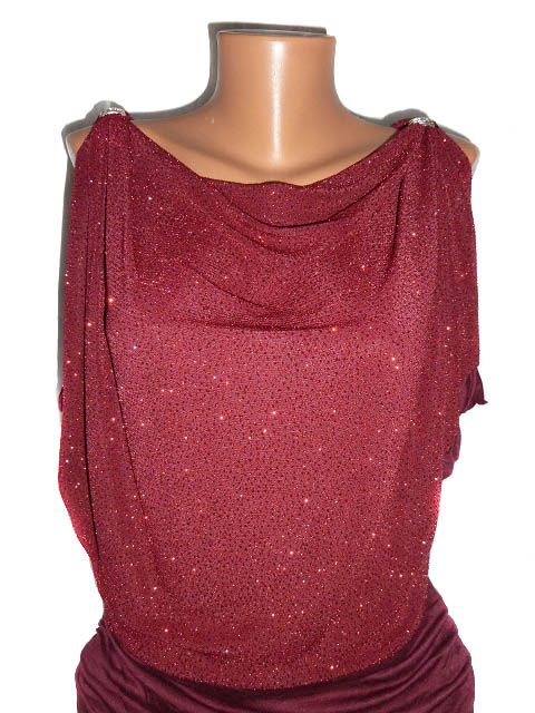 Plesové šaty - červené/vínové