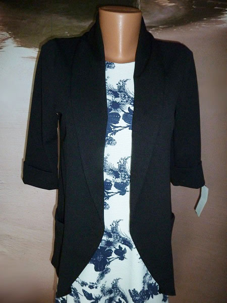 000 Dámské lehké sako - černé