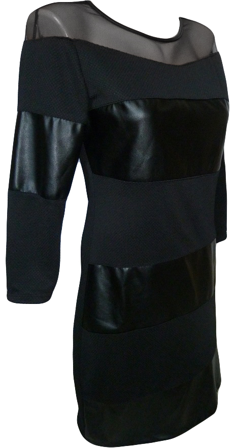 02 Společenské sexy šaty koktejlky černé