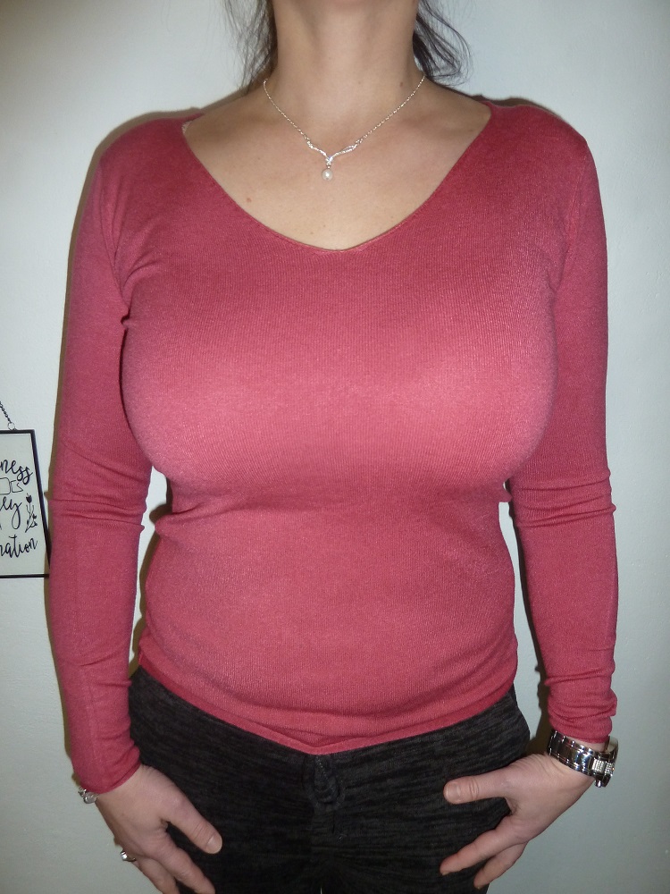 Luxusní dámská hebká halenka červená