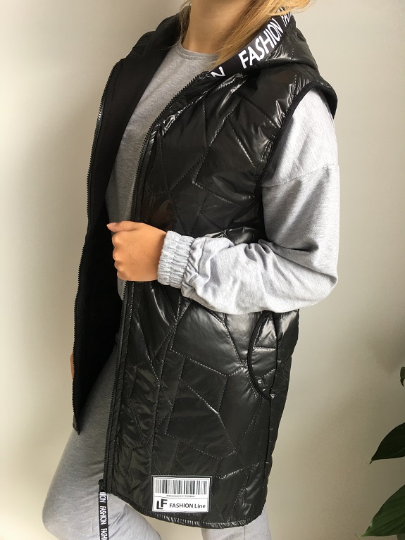 Dámská prošívaná vesta černá