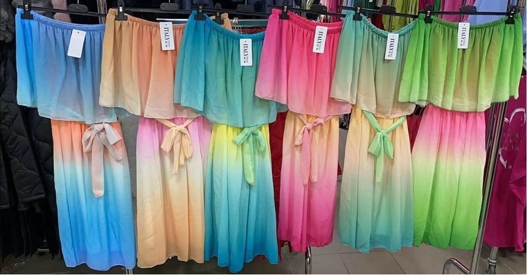Letní šaty RAINBOW růžové UNI