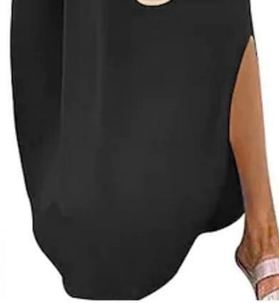 Letní šaty dlouhé černé Elegant UNI