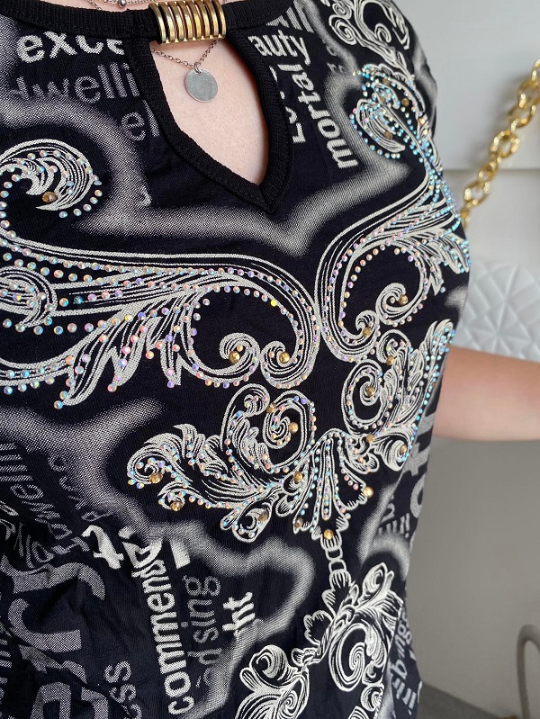 Dámské úpletové šaty s třpytkami UNI