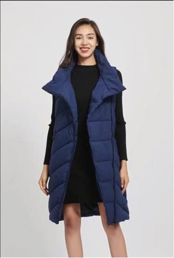 Dámská vesta luxusní Trim modrá