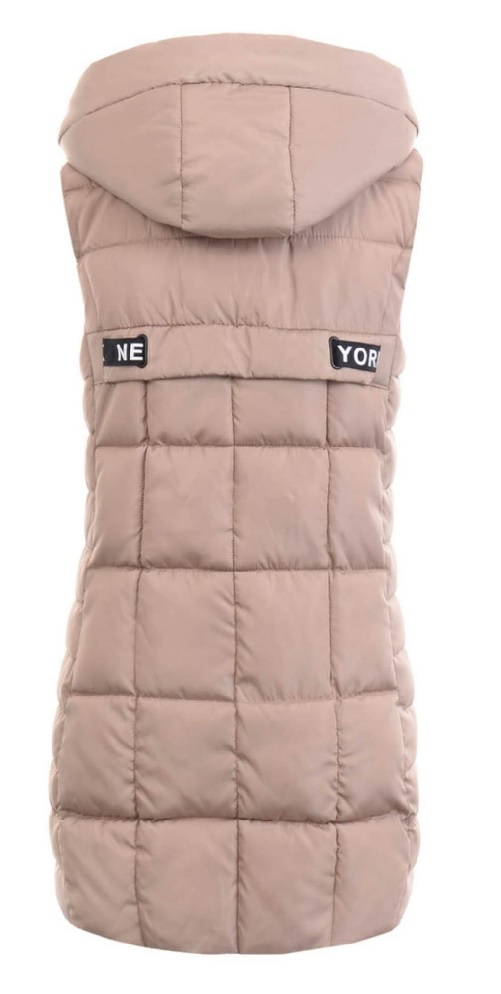 Dámská vesta pro plnoštíhlé Lucy camel