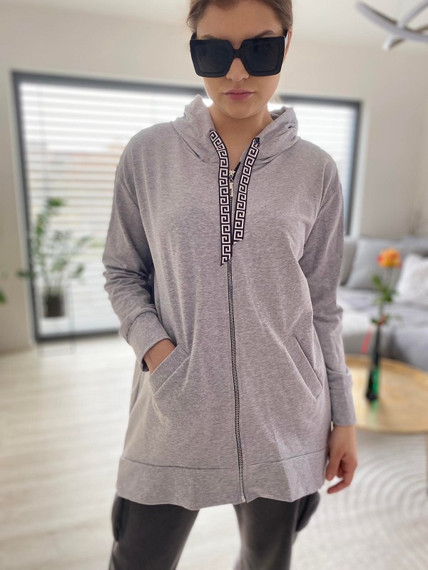 Dámská mikina  BASIC šedá 