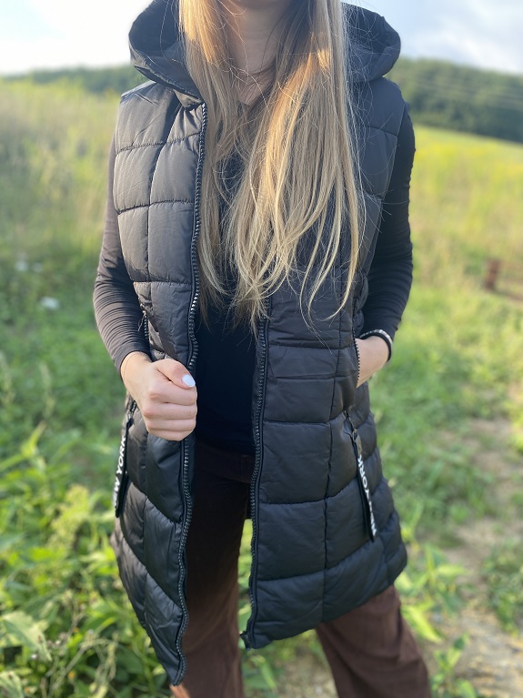 Zimní dámská vesta NY černá