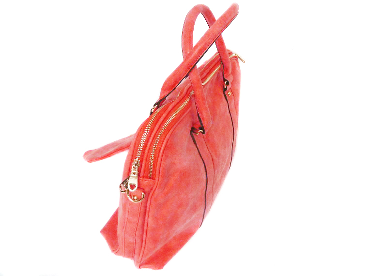 Dámská prostorná kabelka - červená