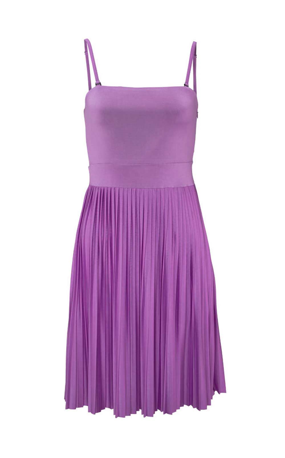 Dámské šaty skládané fialové