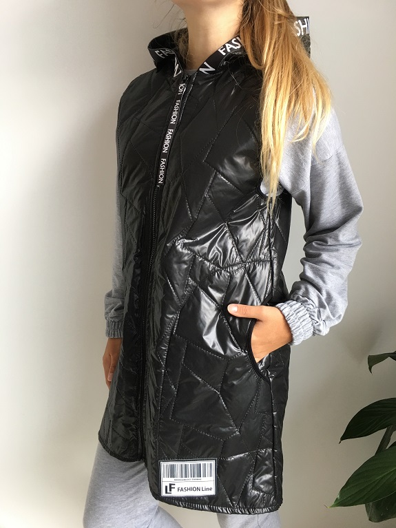 Dámská prošívaná vesta černá