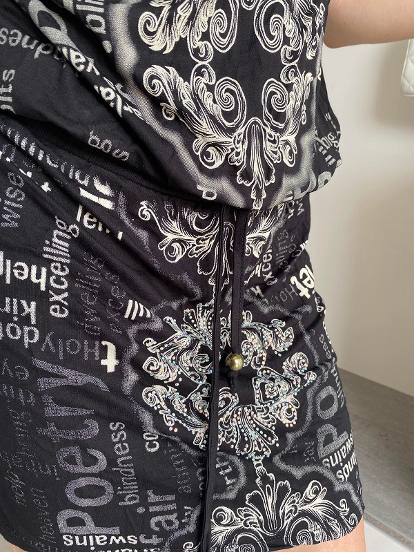 Dámské úpletové šaty s třpytkami UNI