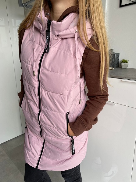 Dámská vesta Lady růžová M