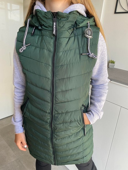 Dámská vesta Debie tmavě zelená XXL