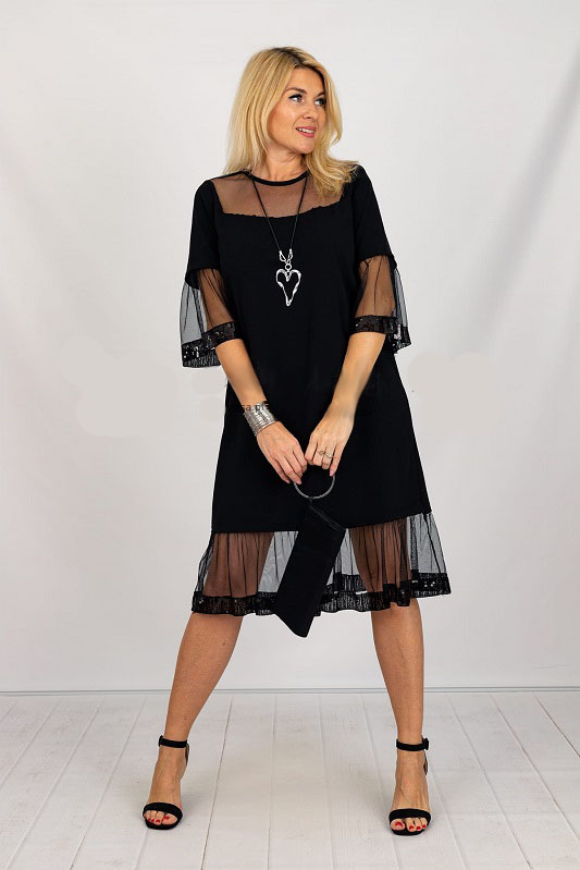 Společenské šaty černé Claire