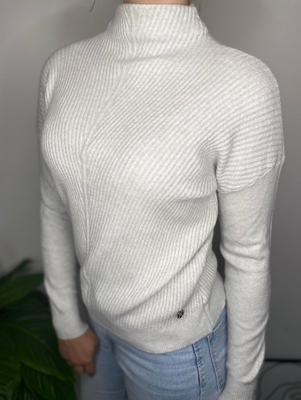 Dámský svetr šedý s roláčkem 