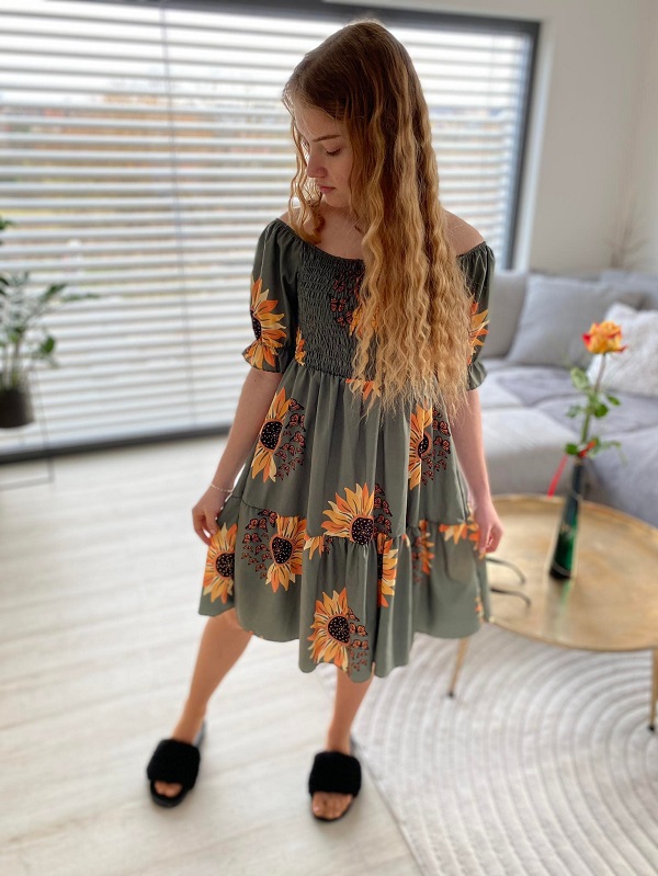 Letní šaty TESS slunečnice
