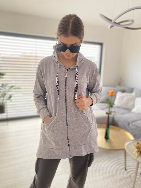 Dámská mikina  BASIC šedá 