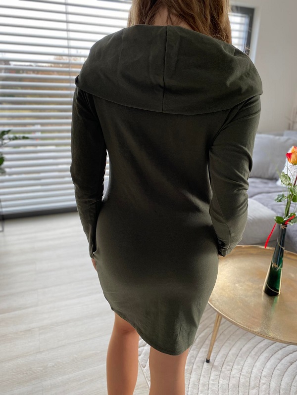 Dámské sportovní SLIM šaty khaki