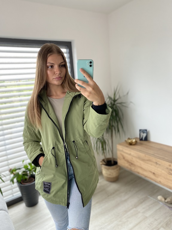 Dámská podzimní bunda WIKY zelená S