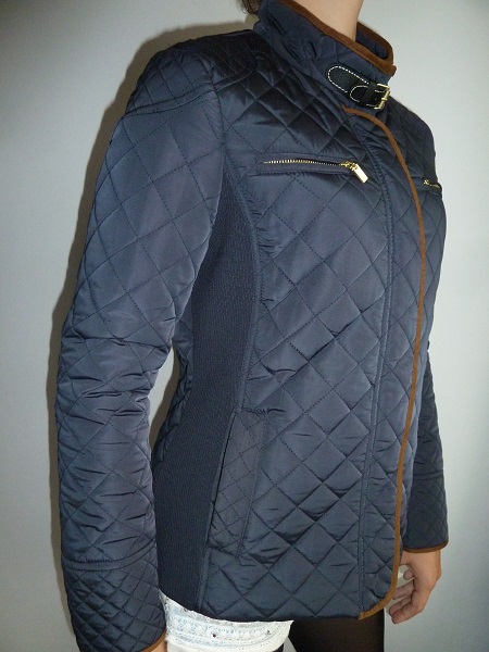 Luxusní dámská  bunda modrá