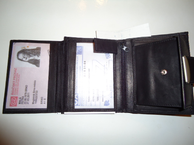 Praktická peněženka z pravé kůže - typ 462