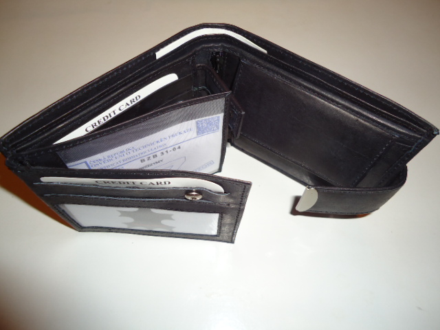 Praktická peněženka z pravé kůže -  typ 464