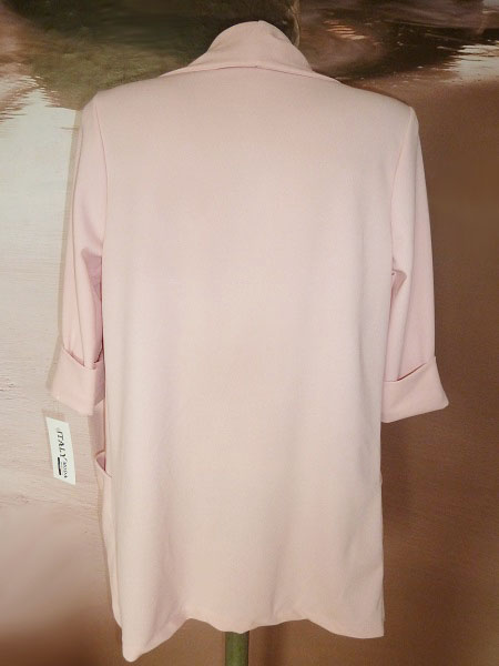 000 Dámské lehké sako - broskvová barva