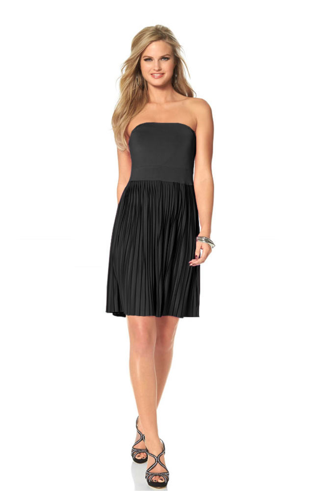 Dámské šaty skládané černé