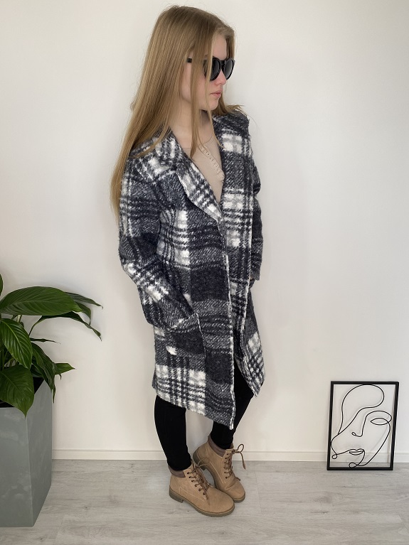 Dámský jarní kostkovaný kabátek UNi vel.