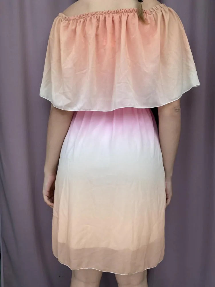 Letní šaty RAINBOW meruňkové UNI