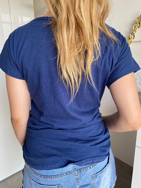 Dámské tričko modré Face 