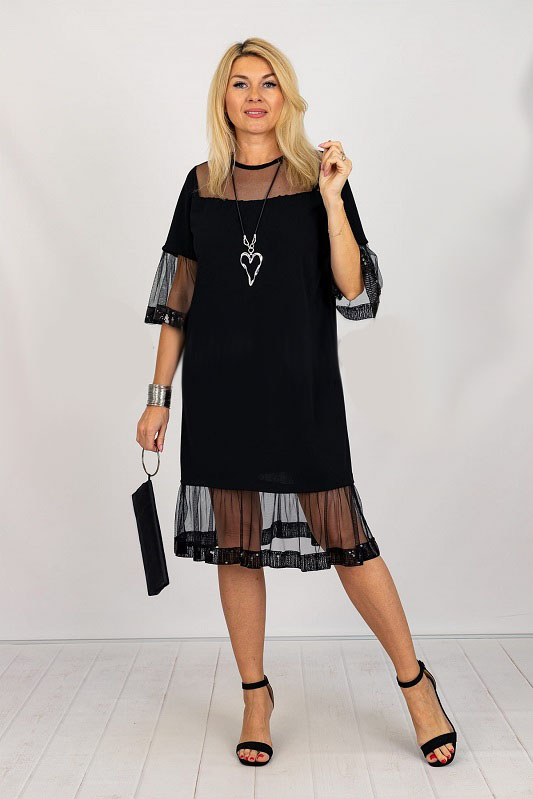 Společenské šaty černé Claire