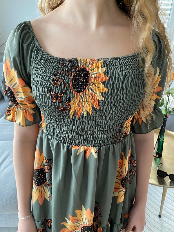 Letní šaty TESS slunečnice