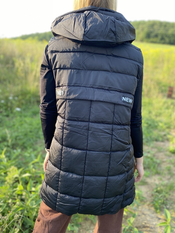 Zimní dámská vesta NY černá