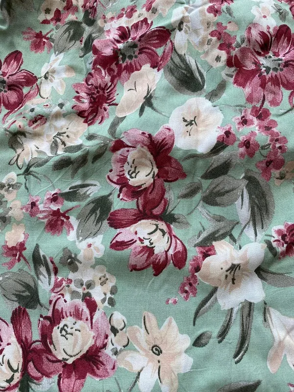 Letní šaty maxi zelenkavé SUNNY