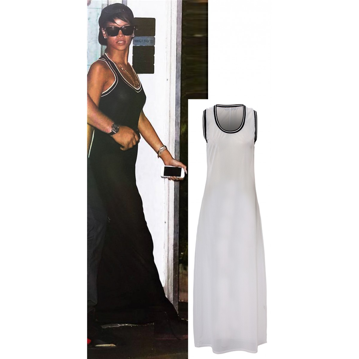 Dlouhé letní šaty styl RIHANNA