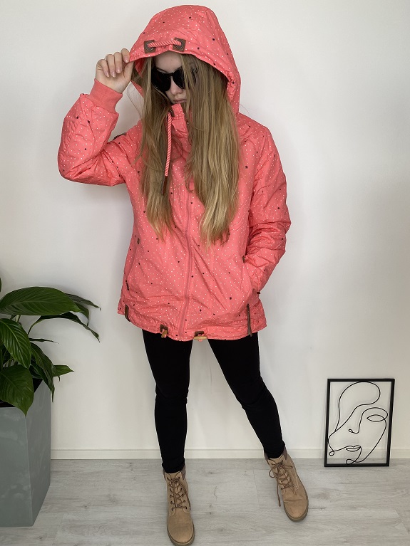 Dámská jarní OUTDOOR bunda lososová